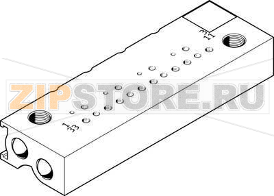 Плита для блочного монтажа Festo MHP1-PR6-3-PI-PCB 