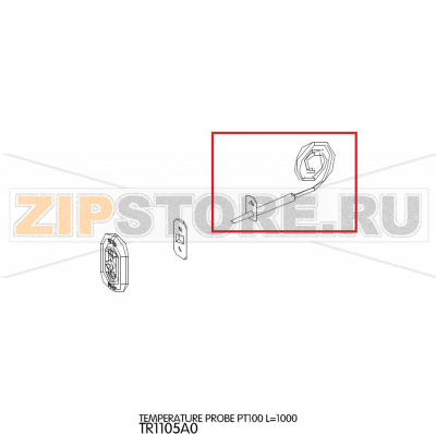 Temperature probe PT100 L=1000 Unox XVC 205 Temperature probe PT100 L=1000 Unox XVC 205Запчасть на деталировке под номером: 69Название запчасти на английском языке: Temperature probe PT100 L=1000 Unox XVC 205