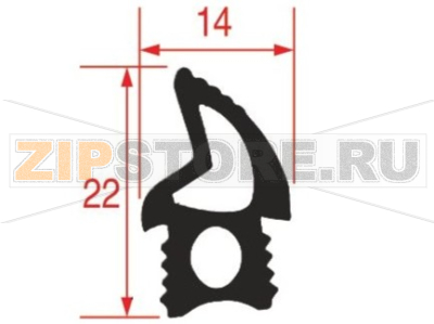 Уплотнитель двери Unox XF 185 Оригинальное название запчасти: GN1110A2 - Door gasket profile 248 LineMiss XCH030 Unox XF 185 На деталировке запчасть Unox XF 185 под номером: 25