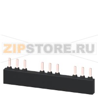 3-фазная шинка, для 3 автоматических выключателей, типоразмер S2, модульное расстояние 68 mm Siemens 3RV1935-3B