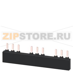 3-фазная шинка, для 3 автоматических выключателей, типоразмер S2, модульное расстояние 68 mm Siemens 3RV1935-3B 