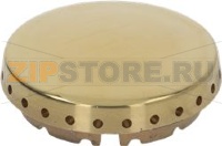 BURNER CAP PERFORATED BRASS POLISHED