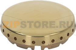 BURNER CAP PERFORATED BRASS POLISHED 
