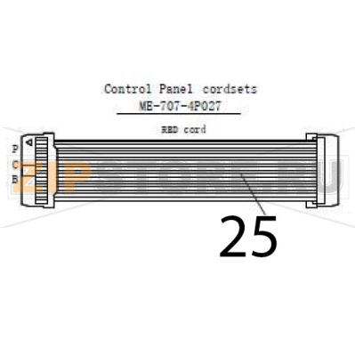 Control panel cordsets Hurakan HKN-ME709 Control panel cordsets Hurakan HKN-ME709Запчасть на деталировке под номером: 25