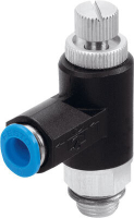Дроссель с обратным клапаном Festo GRLA-1/4-QS-6-RS-B