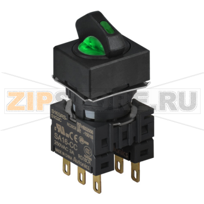 Переключатель селекторный, Ø отверстия: 16 мм Autonics S16SRS-S6G2C 