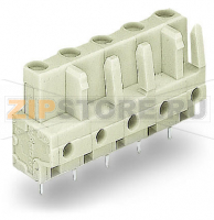 MCS MIDI Розетка под пайку THT; 0.6 x 1.0 mm solder pin; прямые; 100% защита от неправильного подсоединения; Шаг контактов 7,5 мм; 3-пол.; светло-серые Wago 722-733