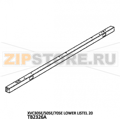 Elower listel 20 Unox XVC 505E Elower listel 20 Unox XVC 505EЗапчасть на деталировке под номером: 18Название запчасти на английском языке: Elower listel 20 Unox XVC 505E