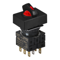 Переключатель селекторный, Ø отверстия: 16 мм Autonics S16SRT-L6R2C24