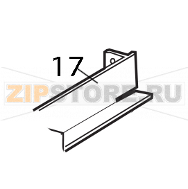 Guida cesto SX. Elettrobar Fast 160 DP Guida cesto SX. Elettrobar Fast 160 DPЗапчасть на деталировке под номером: 17
