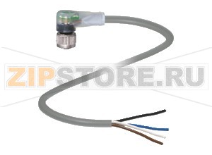 Кабель датчика-исполнительного устройства Female connector V1-W-E8W-20M-PUR Pepperl+Fuchs Описание оборудованияFemale cordset, M12, 4-pin, PUR cable
