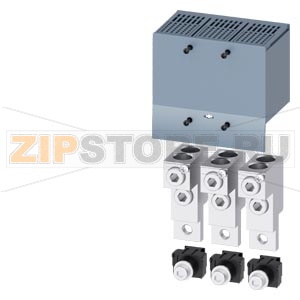 КЛЕММА ДЛЯ КРУГЛОГО ПРОВОДА 2 КАБЕЛЯ С КЛЕММОЙ ДЛЯ ВСПОМОГАТЕЛЬНОГО ПРОВОДА 3 ШТ. ПРИНАДЛЕЖНОСТЬ ДЛЯ ВТЫЧНОГО ЦОКОЛЯ/ВЫКАТНОЙ КОРЗИНЫ 3VA1 250 Siemens 3VA9253-0JC22 