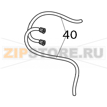 Tubo 4x6 cristal trasparente Elettrobar Fast 161 D Tubo 4x6 cristal trasparente Elettrobar Fast 161 DЗапчасть на деталировке под номером: 40