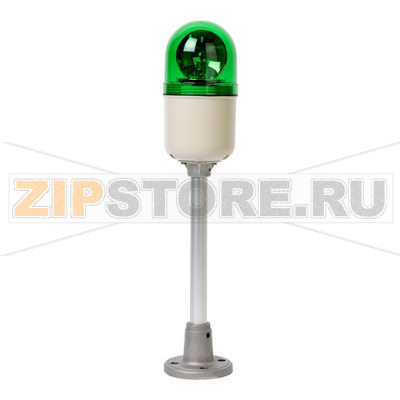 Колонна сигнальная с плафоном купольным и лампой накаливания, Ø: 86 мм, режим работы: вращающееся/мигающее свечение Autonics SLP-120-G 