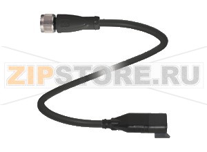 Кабель датчика-исполнительного устройства Adapter cable V11-G-BK0,3M-PUR-O1-DT3P-G Pepperl+Fuchs Описание оборудованияCordset, M12 to Deutsch socket, 3-pin PUR cable, outdoor