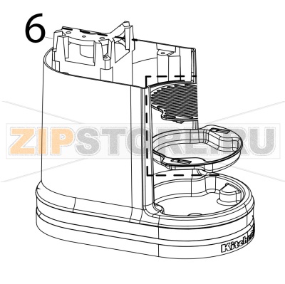 Motor (includes capacitor) KitchenAid 5KVJ0111ECA Motor (includes capacitor) KitchenAid 5KVJ0111ECAЗапчасть на деталировке под номером: 6
