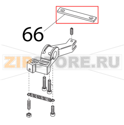 Piastrina mov. zincata Sirman Canova 300 Piastrina mov. zincata Sirman Canova 300Запчасть на деталировке под номером: 66