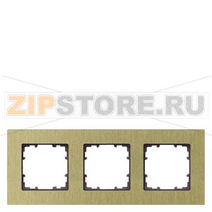 DELTA MIRO РАМКА 3-МЕСТН. ОКСИДНЫЙ ЖЕЛТЫЙ Siemens 5TG1123-3 