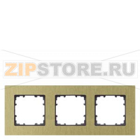 DELTA MIRO РАМКА 3-МЕСТН. ОКСИДНЫЙ ЖЕЛТЫЙ Siemens 5TG1123-3