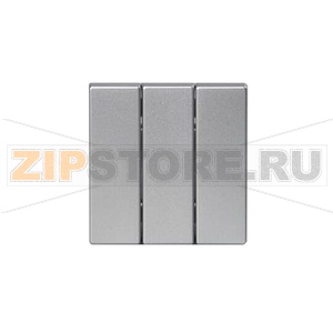 Клавиша для трехклавишных выключателей/переключателей/кнопок, глухая, алюминий ABB 2TKA000515G1 