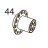 Ribbon feed slit gear Toshiba TEC B-SX4T-GS20-QM-R