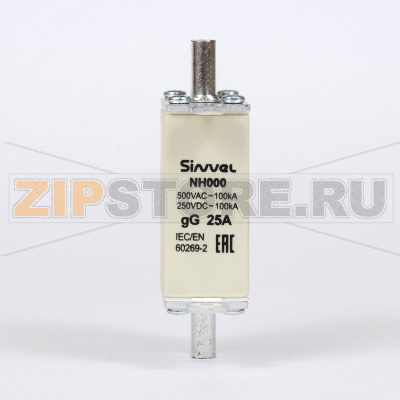 Предохранитель с бойком 25 A, габарит 000, gG Sinvel FNH000S-25 