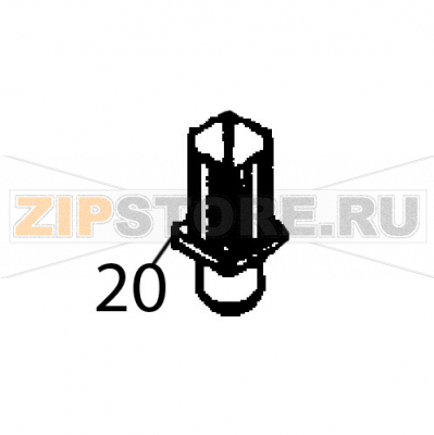 Adjustable foot Fagor FI-120 Adjustable foot Fagor FI-120Запчасть на деталировке под номером: 20Название запчасти Fagor на английском языке: Adjustable foot FI-120.
