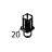 Adjustable foot Fagor FI-120