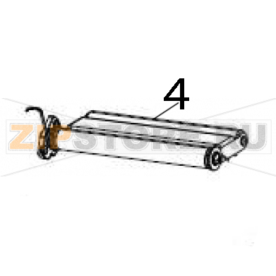 Media dancer Zebra ZT600 Media dancer Zebra ZT600Запчасть на деталировке под номером: 4