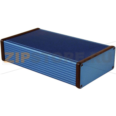 Корпус алюминиевый 220x125x51.5 мм, синий, 1 шт Hammond 1455Q2201BU 