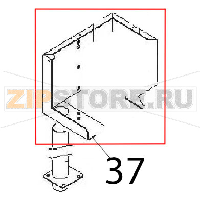 Supporto morsettiera Angelo Po 1G1PE2E Supporto morsettiera Angelo Po 1G1PE2EЗапчасть на деталировке под номером: 37