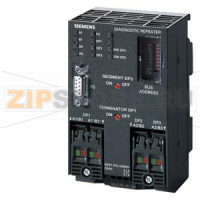 SIMATIC S7, ДИАГНОСТИРУЮЩИЙ ПОВТОРИТЕЛЬ ДЛЯ PROFIBUS-DP: ДЛЯ ИНТЕРАКТИВНОЙ ДИАГНОСТИКИ ЭЛЕКТР. КАНАЛОВ СВЯЗИ PROFIBUS-DP С ПОДКЛ. СТАНДАРТНЫМИ ВЕДОМЫМИ DP-УСТРОЙСТВАМИ, ДО 12 МБИТ/С, IP20, FAST CONNECT Siemens 6ES7972-0AB01-0XA0