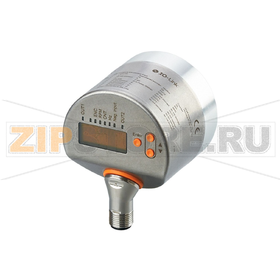 Энкодер инкрементальный со сплошным валом и дисплеем IFM RUP500 