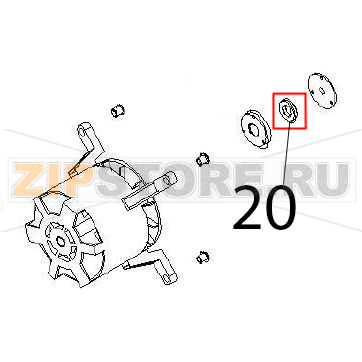 Bearing Angelo Po FX61E1 Bearing Angelo Po FX61E1Запчасть на деталировке под номером: 20