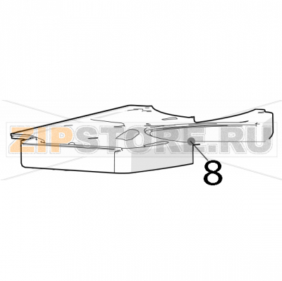 Flat cover Zumex Versatile Pro Flat cover Zumex Versatile ProЗапчасть на деталировке под номером: 8