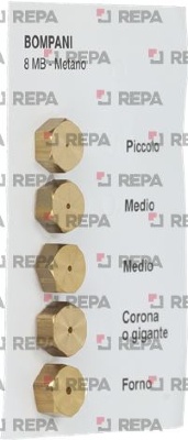 NAT. GAS INJECTORS 8MB BOMPANI KIT 5 PCS 