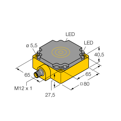 Датчик индуктивный Turck NI75U-CP80-VP4X2-H1141 