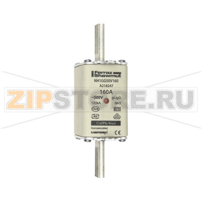 Предохранитель 160 А, NH 1, 500 В Mersen 1B169.000000 