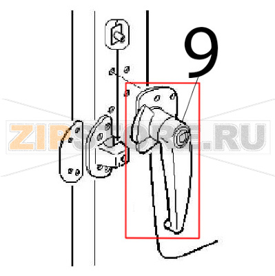 Wedge lock Angelo Po FM1011E2 Wedge lock Angelo Po FM1011E2Запчасть на деталировке под номером: 9