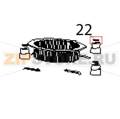 Gasket Hurakan HKN-HBH850 Gasket Hurakan HKN-HBH850Запчасть на деталировке под номером: 22