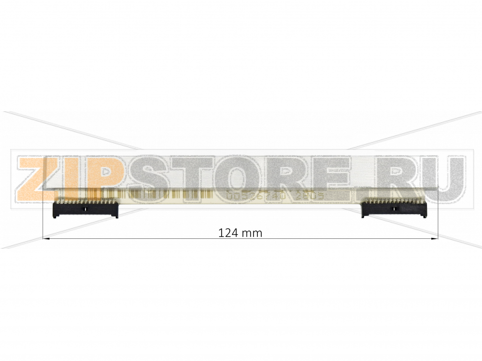 Печатающая термоголовка Zebra GX420d R2.0 (203dpi)  Печатающая термоголовка Zebra GX420d (203dpi) R2.0Запчасть на сборочном чертеже под номером: 11Название запчасти Zebra на английском языке: Printhead 203dpi