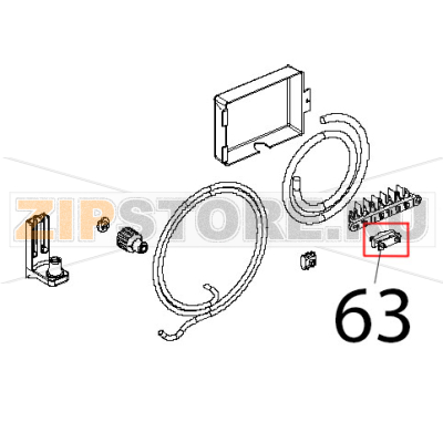 Pressacavo FV 268 RO Unox XVC 204 Pressacavo FV 268 RO Unox XVC 204Запчасть на деталировке под номером: 63