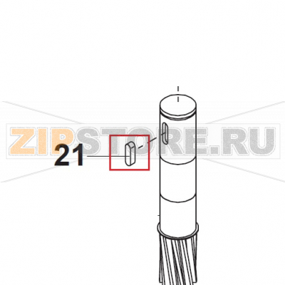 Key B8x7x20  Bear Varimixer AR40 VL-1S                                                                               Key B8x7x20 Bear Varimixer AR40 VL-1SЗапчасть на сборочном чертеже под номером: 21Название запчасти на датском&nbsp;языке: Key B8x7x20 Bear Varimixer AR40 VL-1S