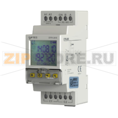 Реле времени астрономическое 85-265 В/AC, 50/60 Гц, 16 А Entes DTR-20S 