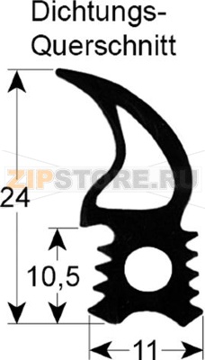 Door hygienic plug in gasket 6.10 P3 
