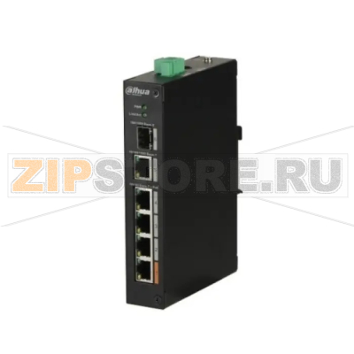 Коммутатор неуправляемый, 4 порта Dahua DH-PFS3106-4ET-60 
