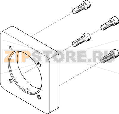 Фланец электродвигателя Festo EAMF-A-95A-140A 