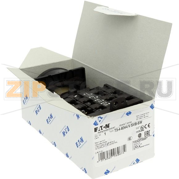 Выключатели главные, T3, 32 A, 4 модуль, 8-полюсн Eaton T3-4-8344/V/SVB-SW 