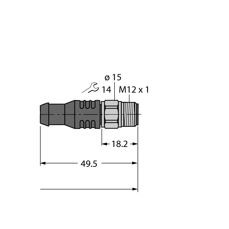 Кабель PUR Turck RKCV4.5T-7.5-RSCV4.5T/TXL 