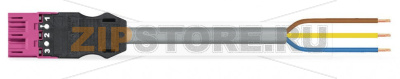 pre-assembled connecting cable; Eca; Plug/open-ended; 3-pole; Cod. B; 6 m; 1,00 mm; pink Wago 771-9993/205-607 Protected against mismating and maintenance-freeAdditional variable coding is possible.Components can be clearly printed on and color-coded to meet custom requirements....